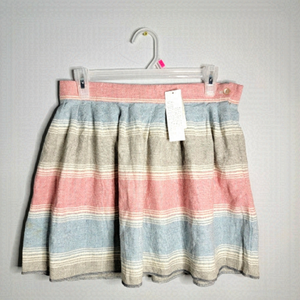 Urban Outfitters | pastel striped cotton mini skirt
